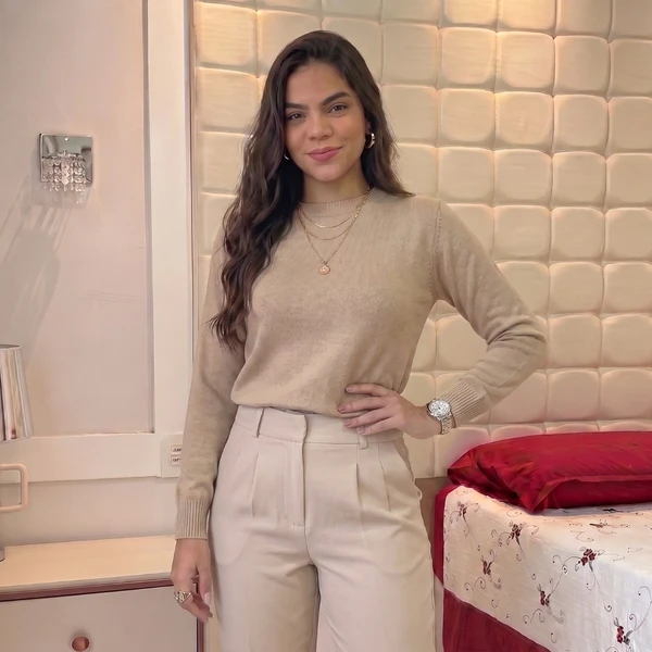Promoção de Outono: Kit com 3 Suéteres Femininos de Tricot Modal