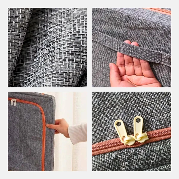 Caixa Organizadora De Roupas Multiuso Dobrável - AZUL ESCURO