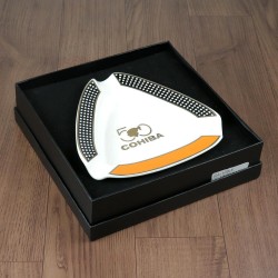 Cinzeiro para 3 Charutos de Cerâmica 50 Anos Cohiba - Branco