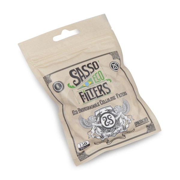 Filtro para Cigarro Sasso Eco Slim de 6mm (Pacote com 150)