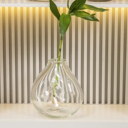 Vaso De Decoração Em Murano Édra Transparente