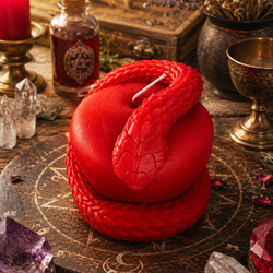 Vela Grande de Magia  Prosperidade Domínio Sedução  Agilidade Cobra na Maçã 