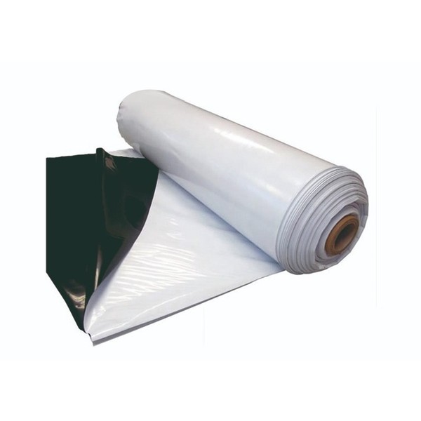 Lona preta e branca dupla face 4x13m