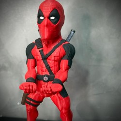 Suporte Premium Para Controle de Playstation e Xbox Deadpool de luxo pintado a mão Pronta Entrega com chaveiro de brinde