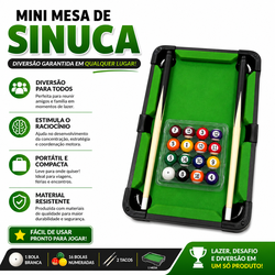 Mini Mesa de Sinuca Portátil