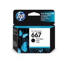 Cartucho HP 667 Preto 3YM79AB