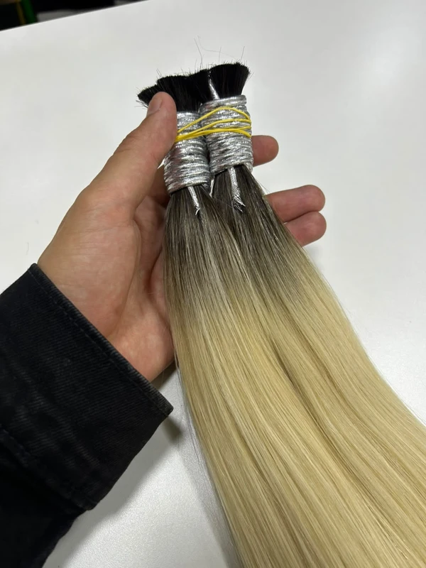 Cabelo Vietnamita Loiro Raiz Escura 75cm - 100gr