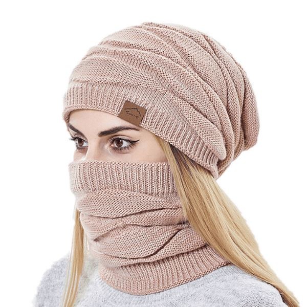 Gorro e Protetor de Pescoço Lã Feminino WinterWonder