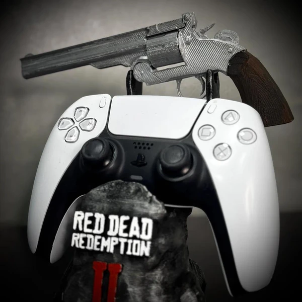 Suporte Premium Para Controle Ps5/ Ps4 e Xbox Red Dead Redemption 2 de luxo pintado a mão +CHAVEIRO DE BRINDE Pronta Entrega