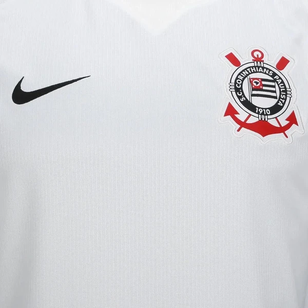 Camisa Corinthians I 2026 Torcedor Nike Masculina - Branco