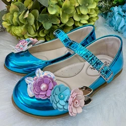 Sapatilha Doce Pé -  Azul Metalizada