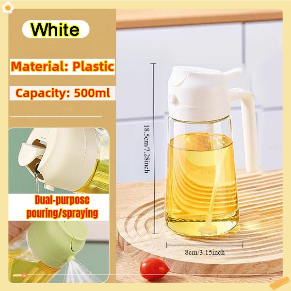 200/300/500ml garrafa de spray de óleo churrasco cozinhar pulverizador de azeite de plástico spray de óleo de cozimento garrafa vazia garrafa de vinagre ou escova de óleo