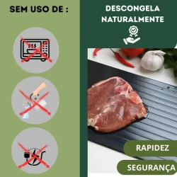 Tábua Descongeladora de Carnes e Alimentos com Condução Térmica