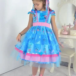Vestido Stitch Festa Junina São Joao Quadrilha Luxuoso