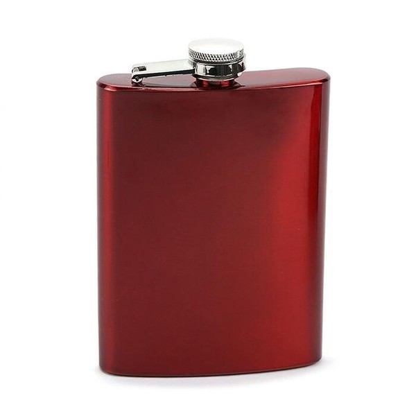Cantil em Aço Inox - Vermelho (8oz)