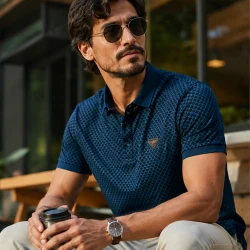 [LEVE 5 PAGUE 3] Camisa Masculina Belvior em Algodão e Elastano Premium (Visual Moderno!)