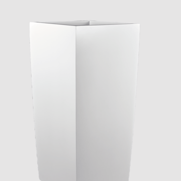 Vaso Quadrado de Fibra de Vidro Toulan