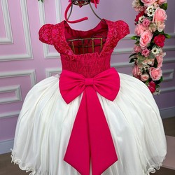 Vestido Glamour - Bordado Aplicações de Borboletas - Pink 