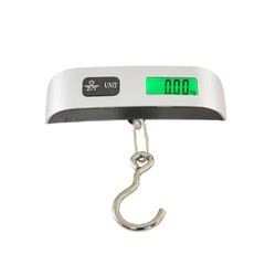 Balança portátil digital display lcd 110lb/50kg bagagem eletrônica pendurado mala de viagem pesa saco de bagagem ferramentas de equilíbrio de peso