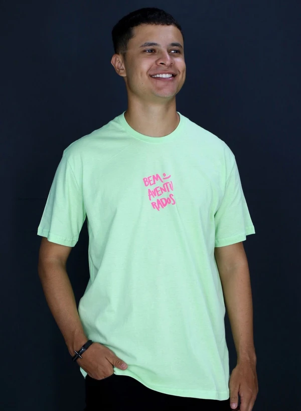 CAMISETA ADULTO BEM AVENTURADOS VERDE
