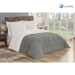 Coberdrom Casal Queen Sherpa Edredrom Pele de Carneiro 2,40m x 2,20m