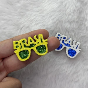 Adesivo Óculos Brasil - Copa - 6 unid 