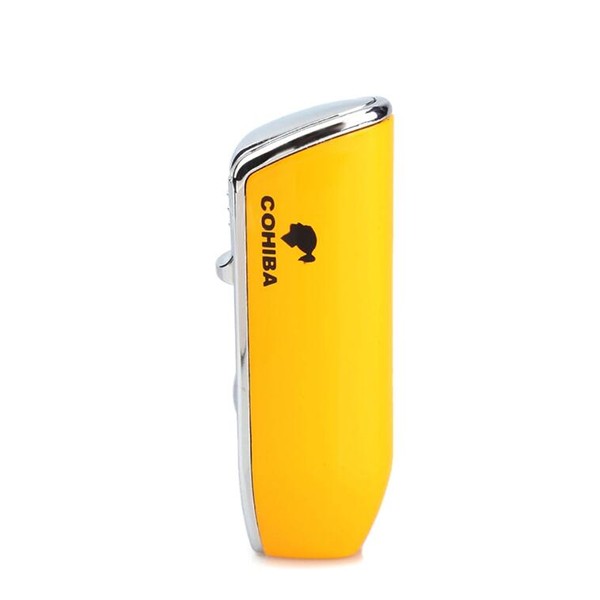 Isqueiro Maçarico Cohiba 528 - Amarelo (3 Chamas)