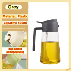 200/300/500ml garrafa de spray de óleo churrasco cozinhar pulverizador de azeite de plástico spray de óleo de cozimento garrafa vazia garrafa de vinagre ou escova de óleo