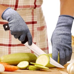 Luvas resistentes ao corte de grau 5, proteção de segurança para corte de vidro HPPE resistente a arranhões para jardineiros