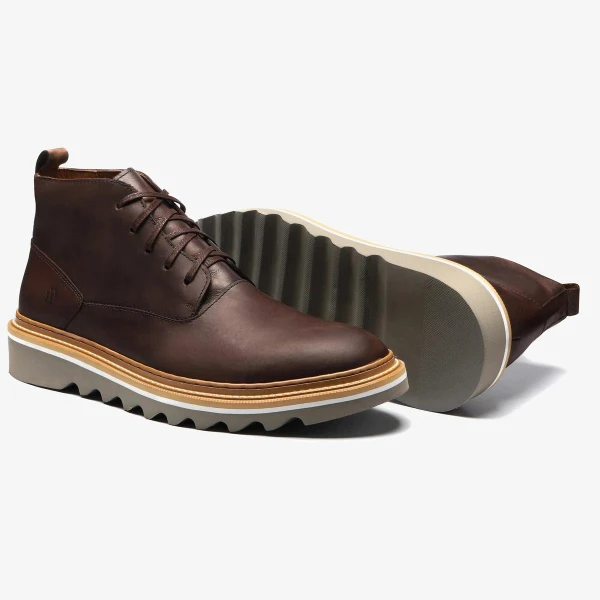 Bota Masculina Malaga Marrom Tratorada 