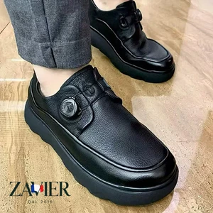 [COMPRE 1 E LEVE 2] – Mocassim de Couro Bovino Premium – Fivela Automática – Elegante e Confortável