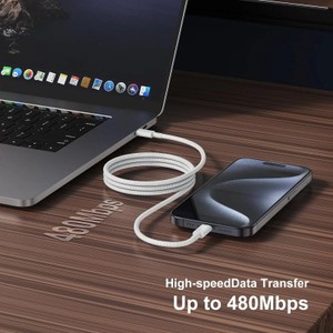 3 pçs cabo usb c para usb c 100w cabo de carregamento rápido suporta carregamento rápido para iphone 16 15 samsung xiaomi huawei etc