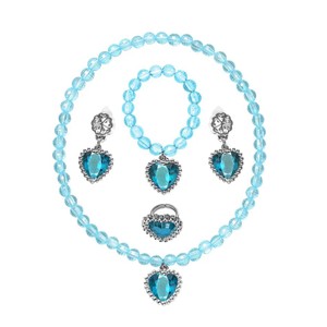 Fantasia Elsa Completa + Coroa + Varinha Mágica + Cabelo + Luva + Colar, Brinco, Anel e Pulseira