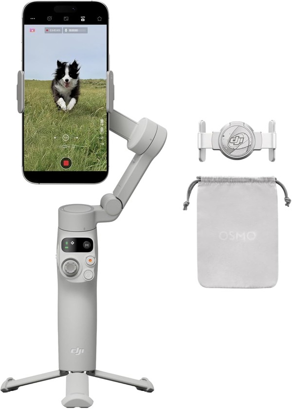 DJI Osmo Mobile 7 – Gimbal 3 Eixos com Tripé (Cinza) – DS307