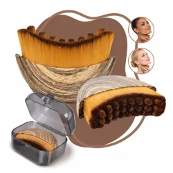 Kit com 2 Escovas Faciais para Drenagem Linfática e Skincare