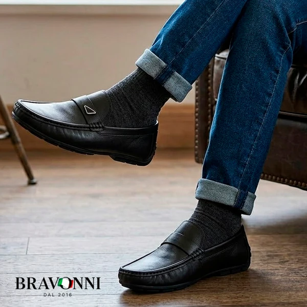 [COMPRE 1 E LEVE 2] Mocassins casuais de couro nobre, leves, confortáveis e respiráveis