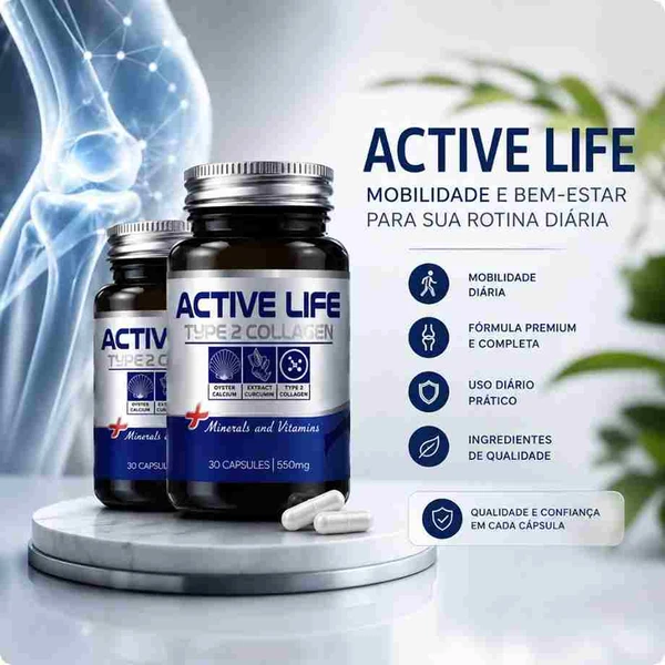 Active Life - Mobilidade e conforto para sua rotina - Kit com 2 frascos
