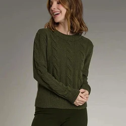 Blusa Trançada Varena De Inverno Velour