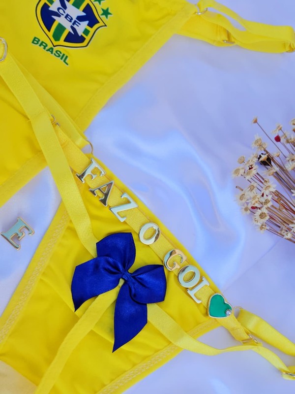 Kit Gol Fatal - com calcinha com cinta liga