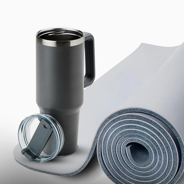 Copo Térmico Grande 1200 Ml Canudo Parede Dupla - LILÁS