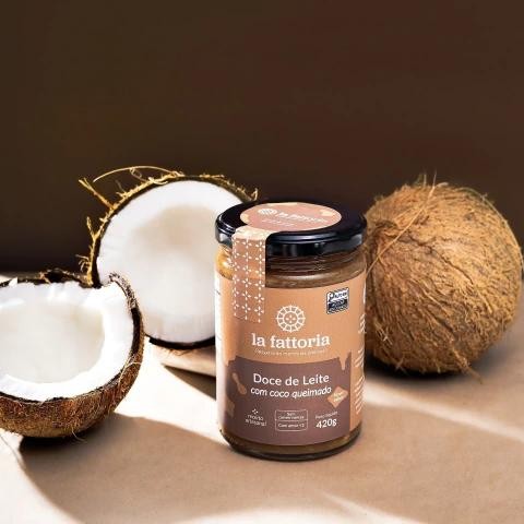 Doce de Leite La Fattoria Coco Queimado - 420g