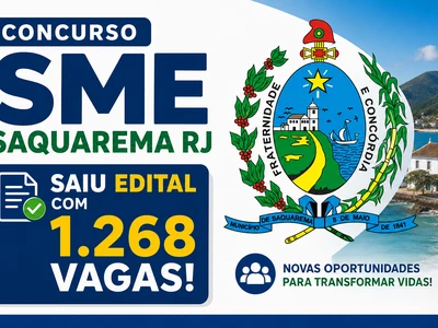 Concurso SME Saquarema RJ: edital publicado com 1.268 vagas na Educação
