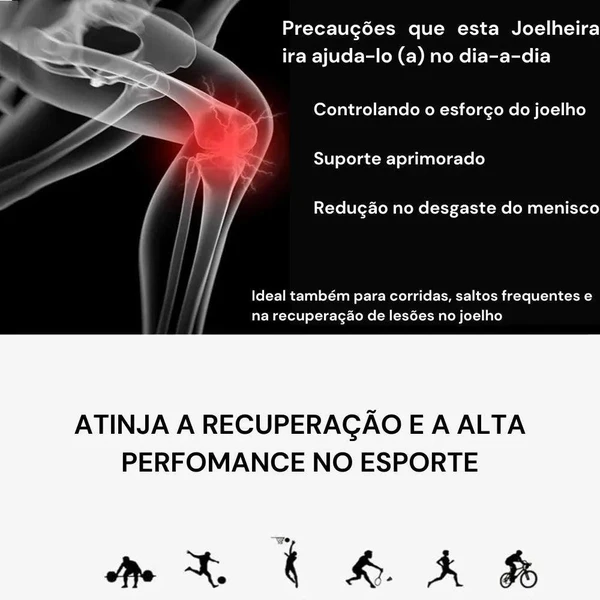 Joelheira OrthoFlex Pro 3D para Alívio de Dor e Suporte Avançado
