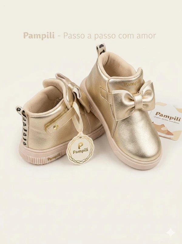 TENIS PAMPILI POM POM DOURADO 108195 