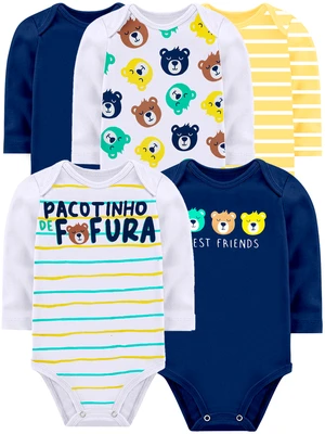 KIT BODY BEBÊ 5 PEÇAS RIBANA