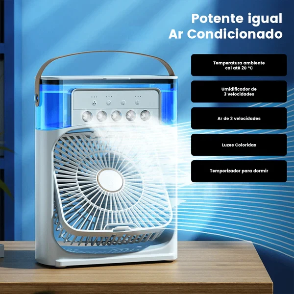 Ventilador e Umidificador Refrigerado 3 em 1 - BrisaMax