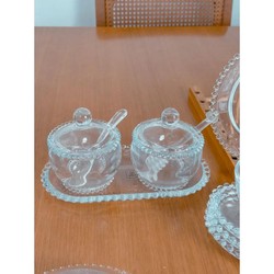 Kit Café da Manhã Wolff Pearl Bolinhas Pires Formato Coração