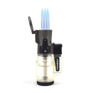 Isqueiro Maçarico Honest 725 - Transparente (3 Chamas)