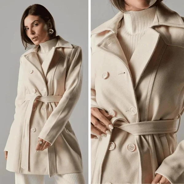 [Compre 1 Leve 2] Casaco Feminino Lã Batida Alongado Milano