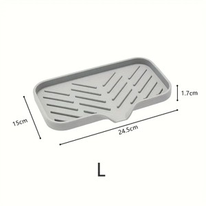 Tapete De Torneira De Silicone Para Pia De Cozinha Almofada De Dreno De Esponja Sink SplashDrying Bandeja de armazenamento de bancada Saboneteira